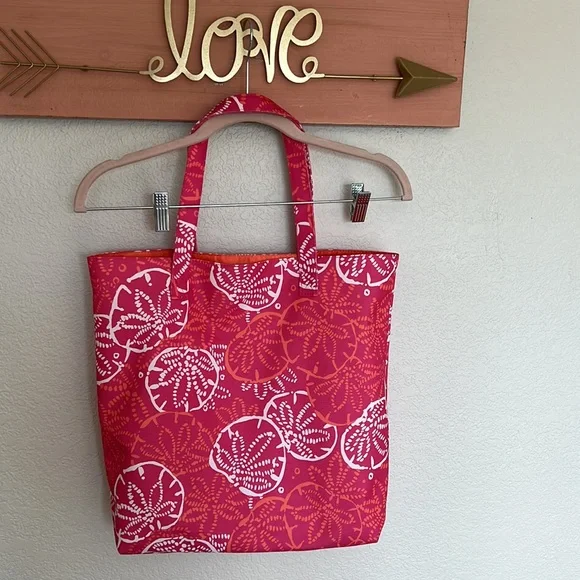 Estee lauder LILLY PULLITZER pink snd orange handbag - Picture 5 of 7